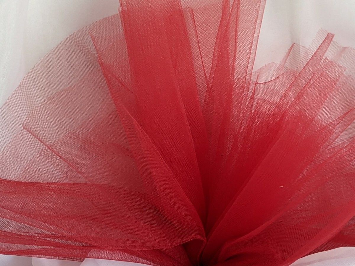 Illusion Tulle Red 108