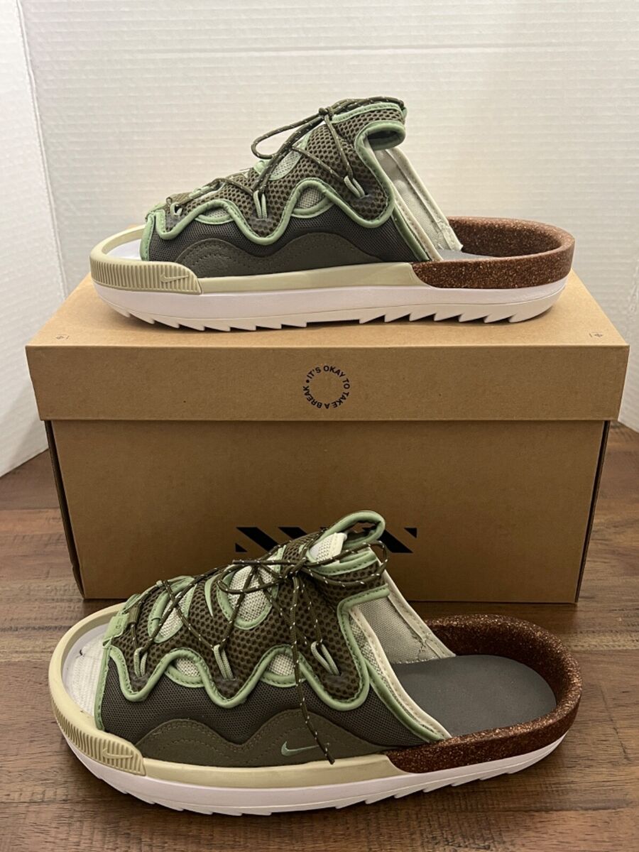 New Nike Offline 2.0 Slip On Sandals Olive Green CZ0332 200 New Nike Offline 2.0 Slip On Sandals Olive Green CZ0332 200