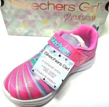 Skechers Girls Wavy Lites Sweet Sprinter Shoes Pink Multi