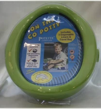 Potette Travel Portable Toddler Kids On The Go Potty  Liners And Travel Bag