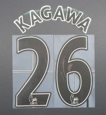 2007 - 2013 OFFICIAL SPORTING ID LEXTRA KAGAWA 26 PLAYER SIZE BLACK NAMESET