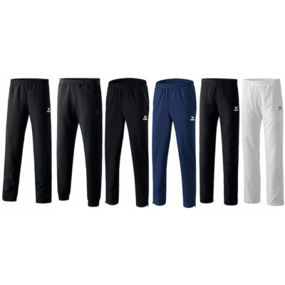 Erima Trainingshosen Herren Damen schwarz / weiss / marine