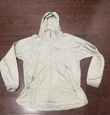 Columbia Women Loop Trail Windbreaker Jacket size Large Full Zip LS Hooded Sage