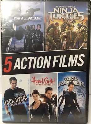 Teenage Mutant Ninja Turtles,G.I. Joe,Tomb Raider,Hansel & Gretel