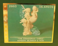 Department 56 Snowbabies Figurine The Fisherman Three Winken Blinken & Nod