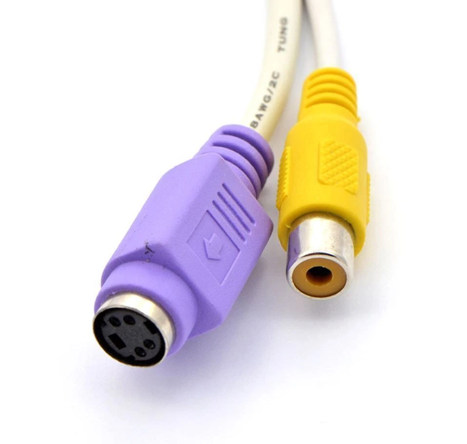 VGA SVGA Male Plug to TV S-Video RCA Female Adapter Converter Connect Cable AU - Image 3 of 3