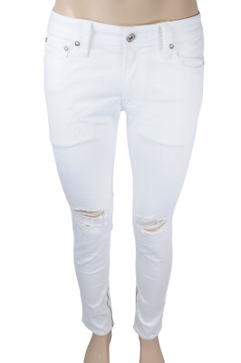 Jack & Jones Jeans Glenn Felix CR 132 weiß W32/L32 ripped / RV am Beinabschluss