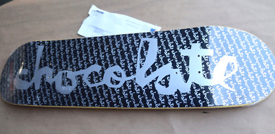 Vintage Marc Johnson Chocolate Logo Factory Proof Test Skateboard Deck NEW Black