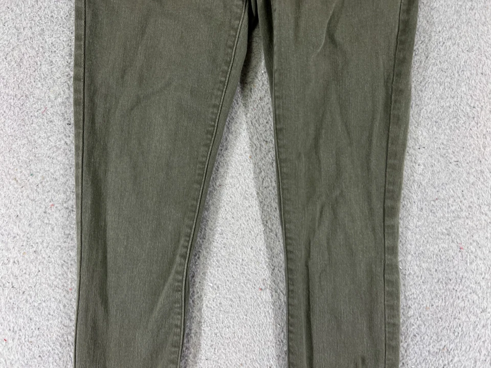 Pantalones de mezclilla RSQ para mujer 3 verdes Miami Jegging mezcla de algodón tiro bajo 23x27 Foto 3 de 4