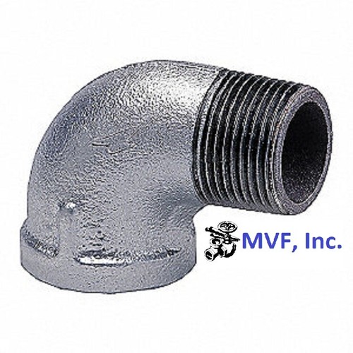 1" 150 NPT 90° Street Elbow Galvanized Malleable Iron Pipe Fitting MI100641GMI