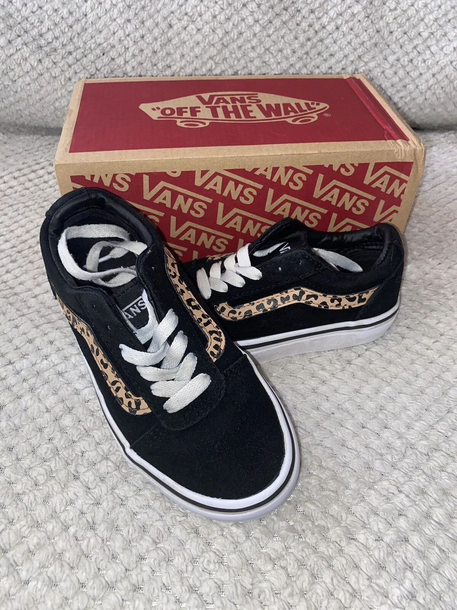 Vans with leopard print cheap stripe