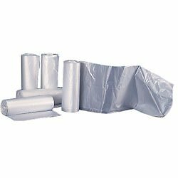 Trash Bag Clear, 10 gal, 24 x 24, Med Duty, mic 1000/Pack,