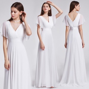 maid of honor dresses white