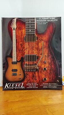 KIESEL CLASSIC VIBE GUITAR  PRINT AD 11 X 8.5    A7