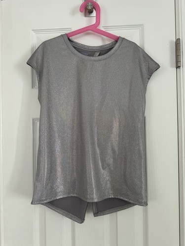 Cat & Jack Girls Outfit Blue Silver Skirt And Silver Tank Top- Size 10/12- VGUC - Picture 3 of 10