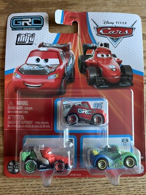 Disney Cars MINI RACERS GRC Francesco Flash McQueen Carla Velosa 3-Pack 2024