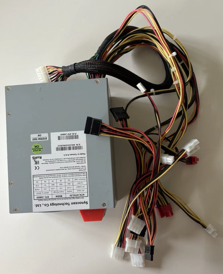 SYNOCEAN STC-24850 24 Volt DC Eingang PC ATX 850W DC ATX Netzteil (18-36VDC) 24V - image 4 of 4