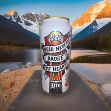 Luke Combs Edition Beer Never Broke My Heart Miller Lite 16 oz Empty Beer Can