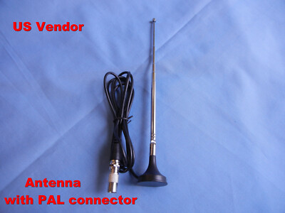ATSC 3.0 & 1.0 Portable Digital HDTV Telescopic Antenna, Mag. Base w/PAL adapter