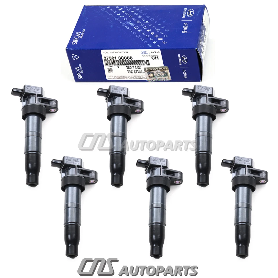 Fit 06-15 Hyundai Kia 3.3L 3.5L 3.8L OEM 273013C000 ⭐GENUINE⭐ Ignition Coil 6PCS - Imagem 4 de 4