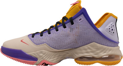 Nike LeBron 19 Low Dark Smoke Gray/Lilac/Pearl White/Pink Gaze for