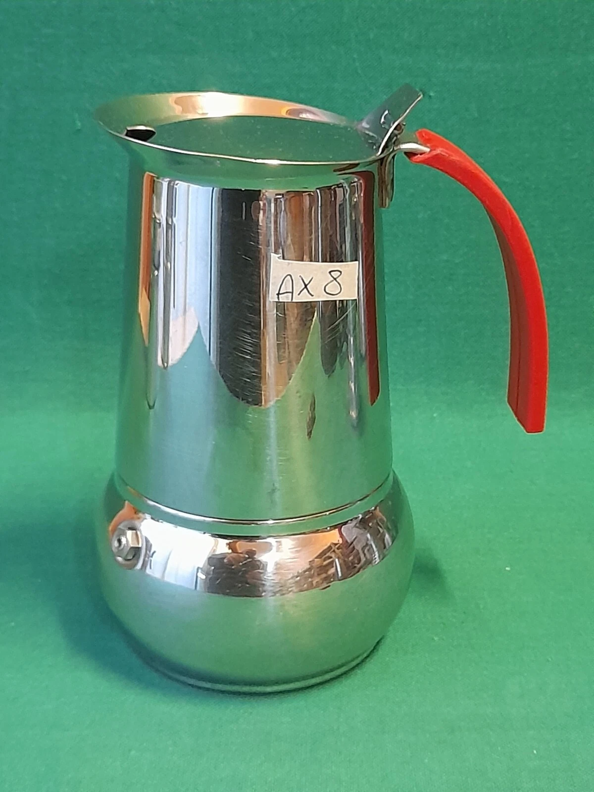 VINTAGE GB KITTY EXPRESS 6 CUPS STAINLESS STEEL 18/10 GUIDE BERGNA COFFEE MAKER. AX8