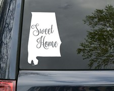 Alabama State Vinyl Decal Sticker 6" x 3.5" Sweet Home - FREE SHIPPING