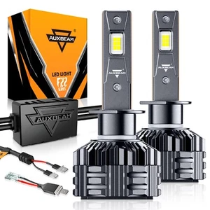 AUXBEAM Canbus H1 LED Phares KIT Haute faisceaux bas 6500K Super blanc 110W 30000LM