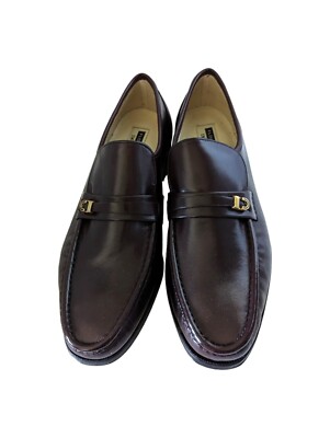Florsheim Imperial Como Mahogany Leather Dress Shoe Moc Toe Bit Loafer Size 10 C Florsheim Men main image 4