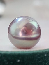 Huge 15mm South Sea Genuine Purple Lavender Round Loose Pearl Undrilled Jewelry