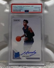 2022 PANINI NATIONAL VIP JADEN HARDY AUTO PSA 10 FIRST EVER SIGNITURE!