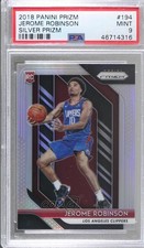 2018-19 Panini Prizm Silver Prizm Jerome Robinson #194 PSA 9 MINT Rookie RC