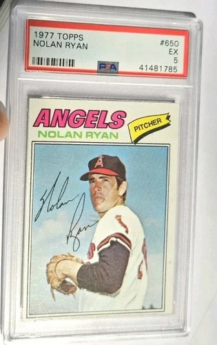 1977 Topps - Nolan Ryan #650 PSA 5 Sharp Corners - Great Color and Surface