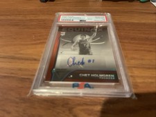 2022-23 Panini Flux Chet Holmgren Red Prizm Auto /35 PSA 10 Thunder