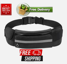 Dual Pocket Running Belt Waist Bag Phone Holder Gym Fitness Cycling