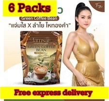 6x Jamsai Green Coffee Bean Instant Powder Mix Drink No Sugar Control Hunger