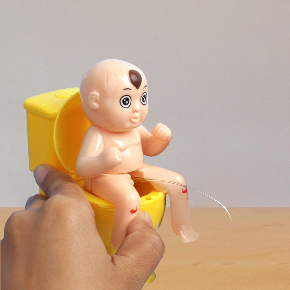 ArtCreativity Squirt Wee Pee Boy Toy Set (Pack Of 2) - 7.5" Leak-Free Water Squirter Gag Gift