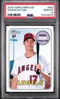 Shohei Ohtani 2018 Topps Heritage PSA 10 Gem Mint #600 Angels Rookie Card RC