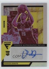 2020-21 Panini Flux Rookie Influx Silver Prizm Mamadi Diakite #RAI-MAM Auto 1fb7
