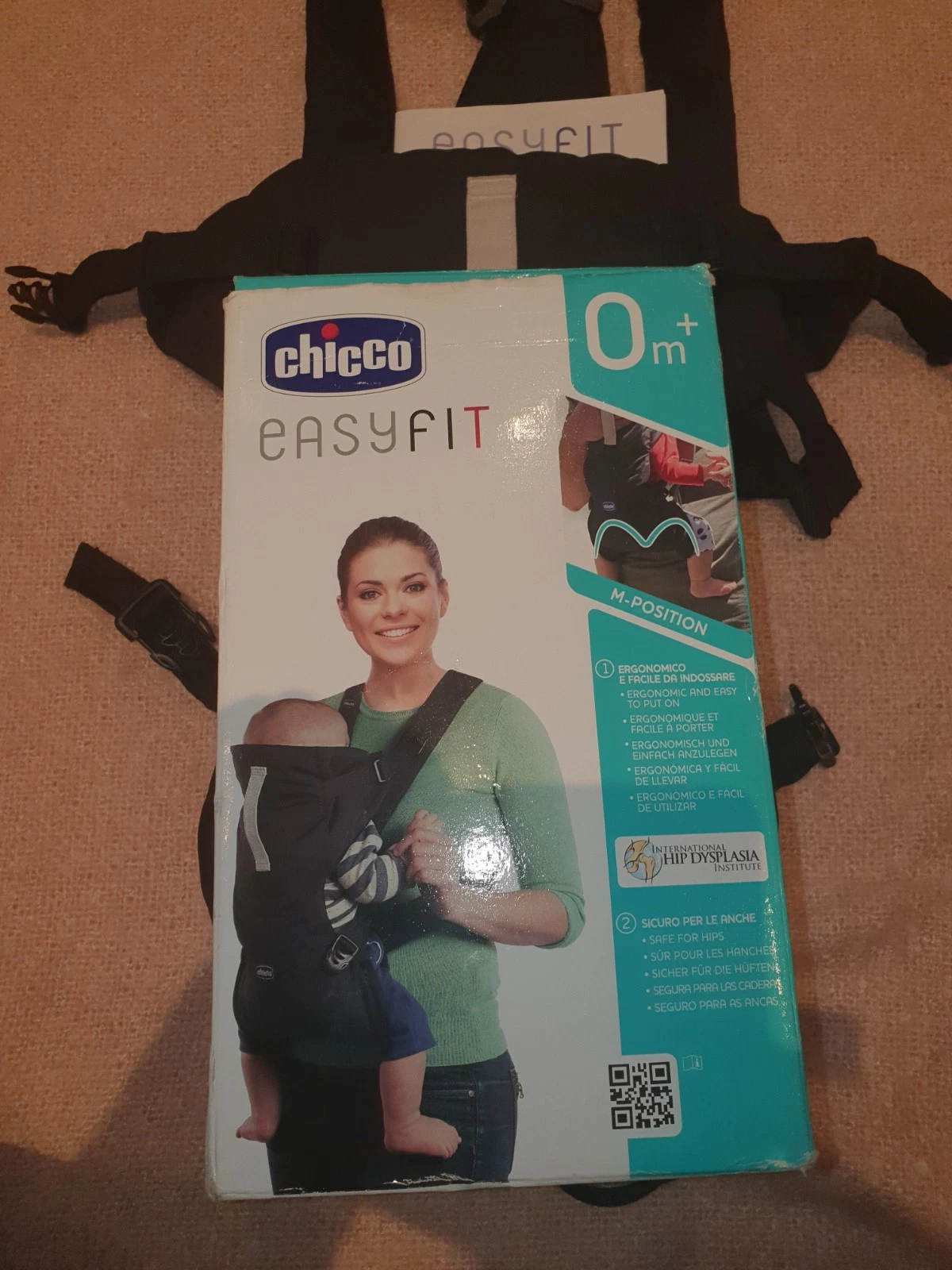 Chicco Easy Fit Baby Carrier Black Night*0+m*Ergonomic*Perfect Condition*