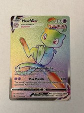 Mew VMAX 268/264 Fusion Strike Full Art Rainbow Secret Rare Holo Pokemon Card NM on eBay
