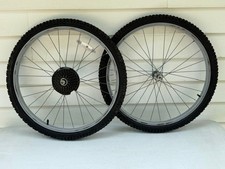 Set Of 24 X 2.0 Falcon Mountain Bike Wheels Mtb 6 Speed Tires Rims Set 28h