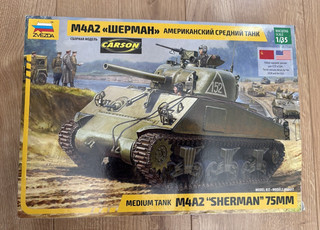 Zvezda Model Kit 3702 M4A2 Sherman 1/35