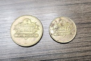 Rogue Valley Family Fun Center Token  Medford OR VINTAGE Collectible 2 Sizes Lot
