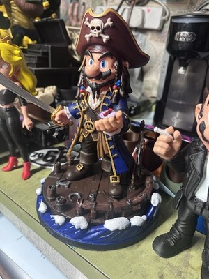 Mario Jack Sparrow 1 Off Custom 3d Printed Hand Painted Sculpture Cool Display