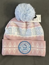 Sanrio Hello Kitty Ski Club Pink Pastel Pom Pom Beanie Hat Brand New Excellent
