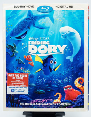 FINDING DORY w/Slip Cover (Blu-Ray, 2016)