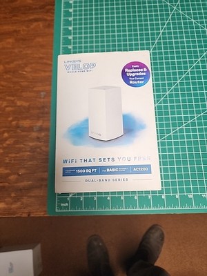 Linksys Velop AC1200 Dual Band Whole Home Mesh WiFi System NEW Sealed 1500 Sq Ft