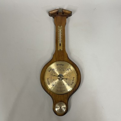 Vintage WeatherMaster Scientific Instruments Holz Hygrometer Thermometer Retro