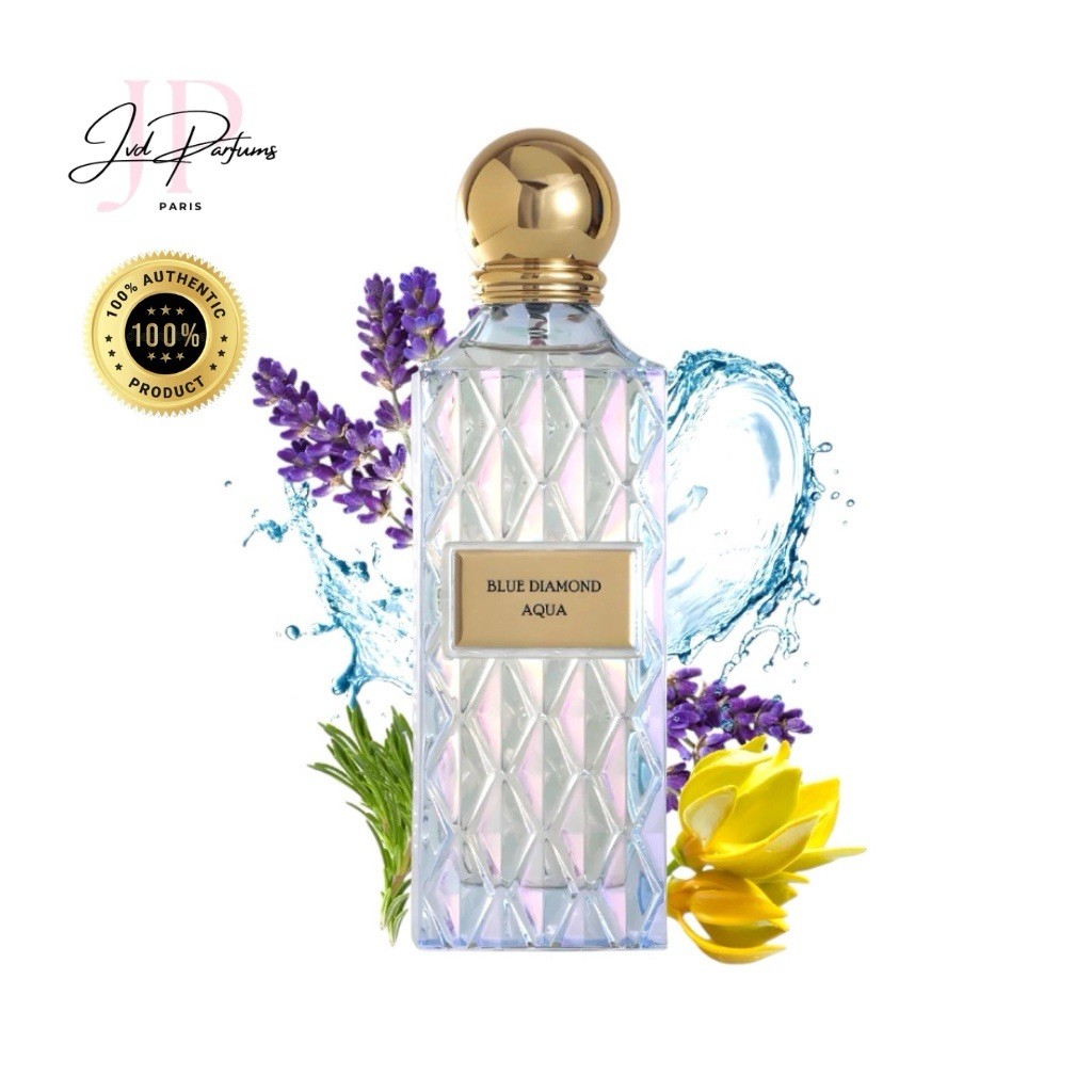 IBRAQ Blue Diamond Aqua Eau de Parfum 150ml pour une fraîcheur marine intense et durable